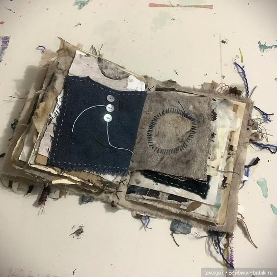 "Зарисовки" в стиле боро — Вышивка крестиком (фото 6)