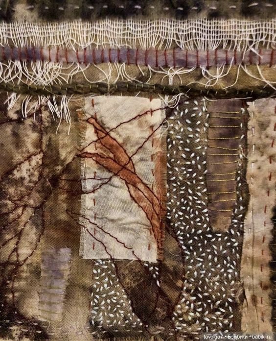 "Зарисовки" в стиле боро — Вышивка крестиком (фото 7)