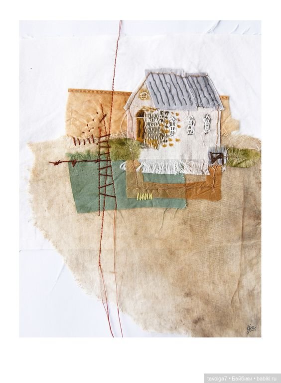 "Зарисовки" в стиле боро — Вышивка крестиком