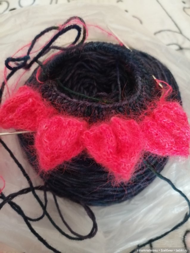 Шапочка "Чешуйчатый Дракон" в Фуксиевом (фото 3)