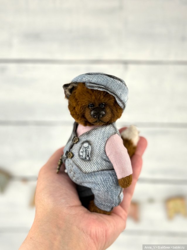 Тедди котик Фил — Авторские мишки Тедди и друзья: фото (фото 3)