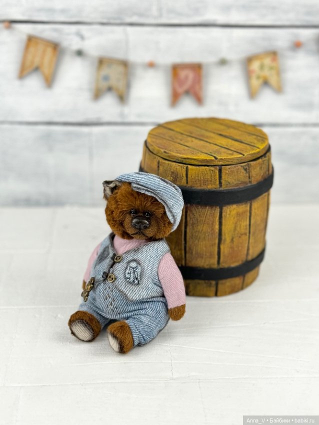 Тедди котик Фил — Авторские мишки Тедди и друзья: фото (фото 5)