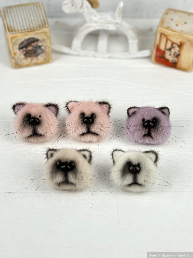Брошечки котики — Авторские мишки Тедди и друзья: фото