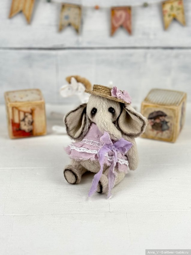 Тедди слоник Габи — Авторские мишки Тедди и друзья: фото (фото 5)