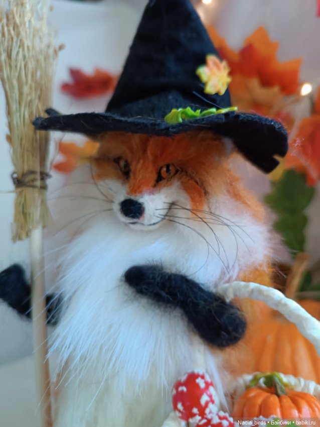 Лисья магия — Валяные игрушки из шерсти: сухое валяние
