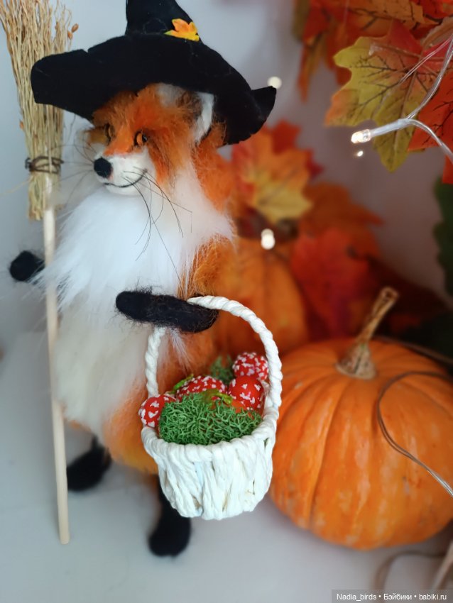 Лисья магия — Валяные игрушки из шерсти: сухое валяние (фото 9)