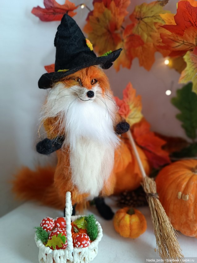 Лисья магия — Валяные игрушки из шерсти: сухое валяние (фото 4)