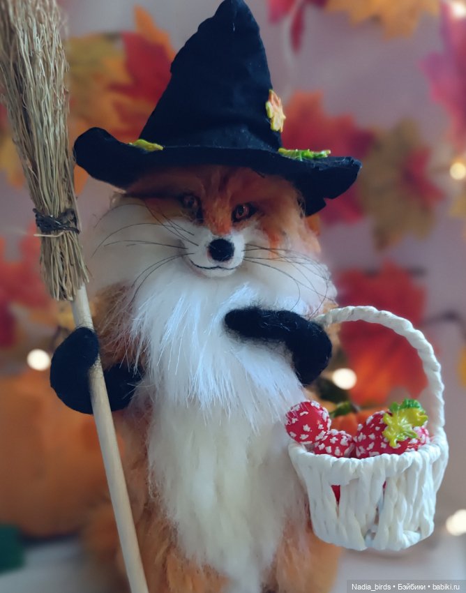 Лисья магия — Валяные игрушки из шерсти: сухое валяние