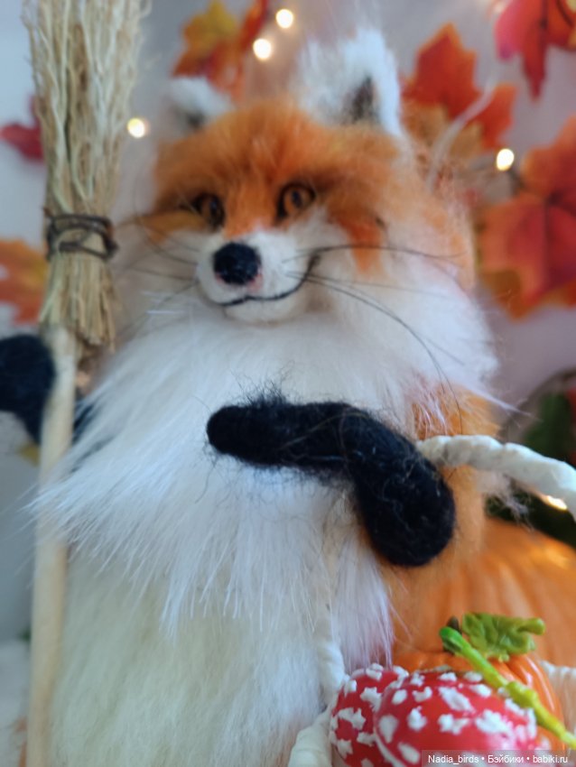 Лисья магия — Валяные игрушки из шерсти: сухое валяние