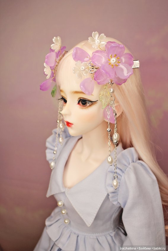 Люблю украшать волосы кукол китайскими заколками в традиционном стиле