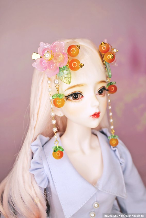 Люблю украшать волосы кукол китайскими заколками в традиционном стиле