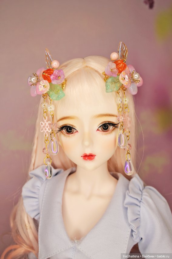 Люблю украшать волосы кукол китайскими заколками в традиционном стиле