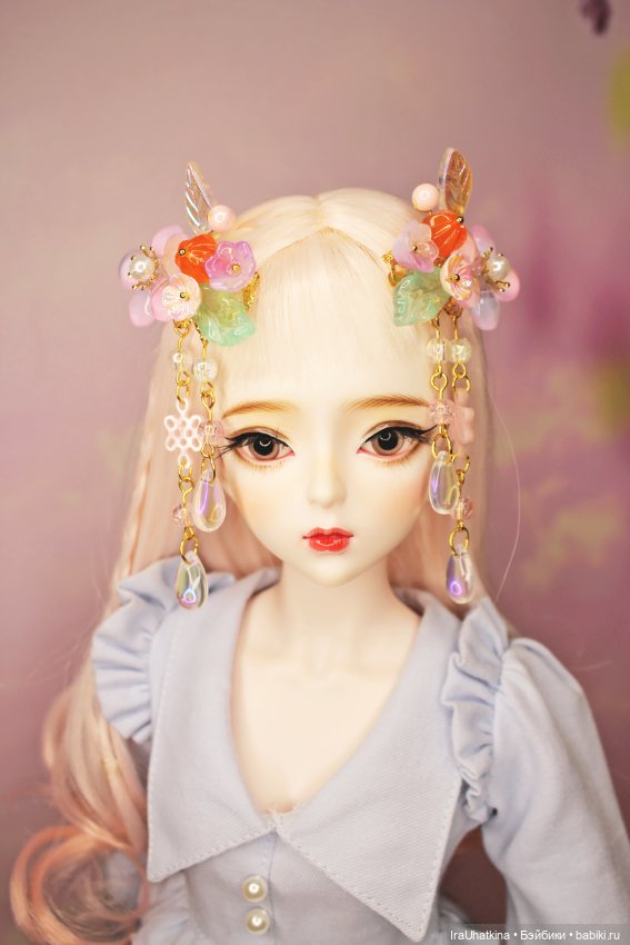 Люблю украшать волосы кукол китайскими заколками в традиционном стиле