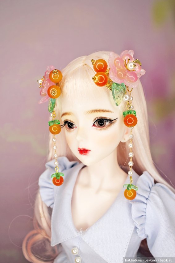 Люблю украшать волосы кукол китайскими заколками в традиционном стиле