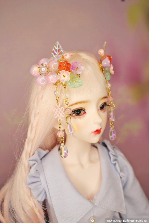 Люблю украшать волосы кукол китайскими заколками в традиционном стиле