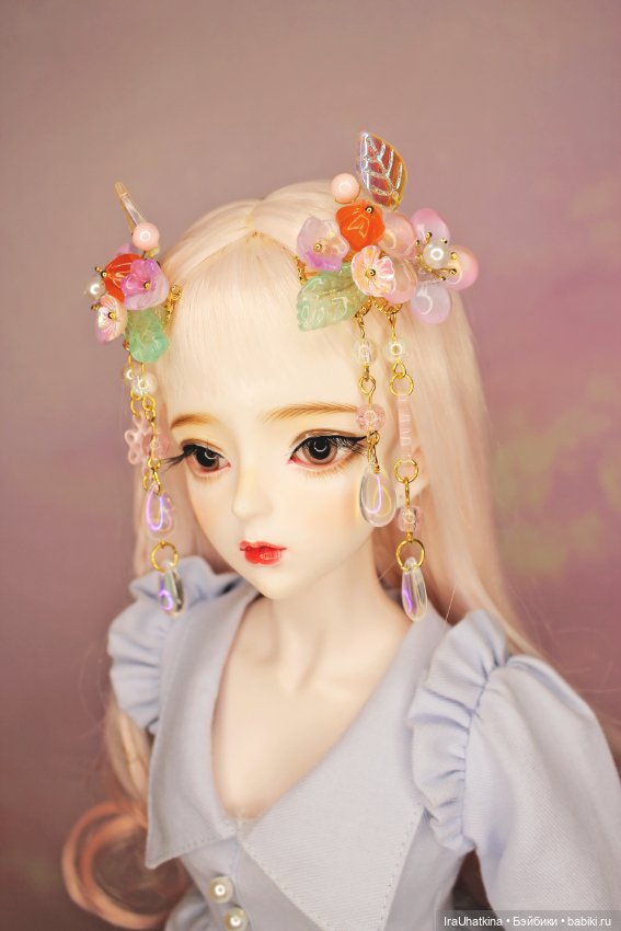 Люблю украшать волосы кукол китайскими заколками в традиционном стиле