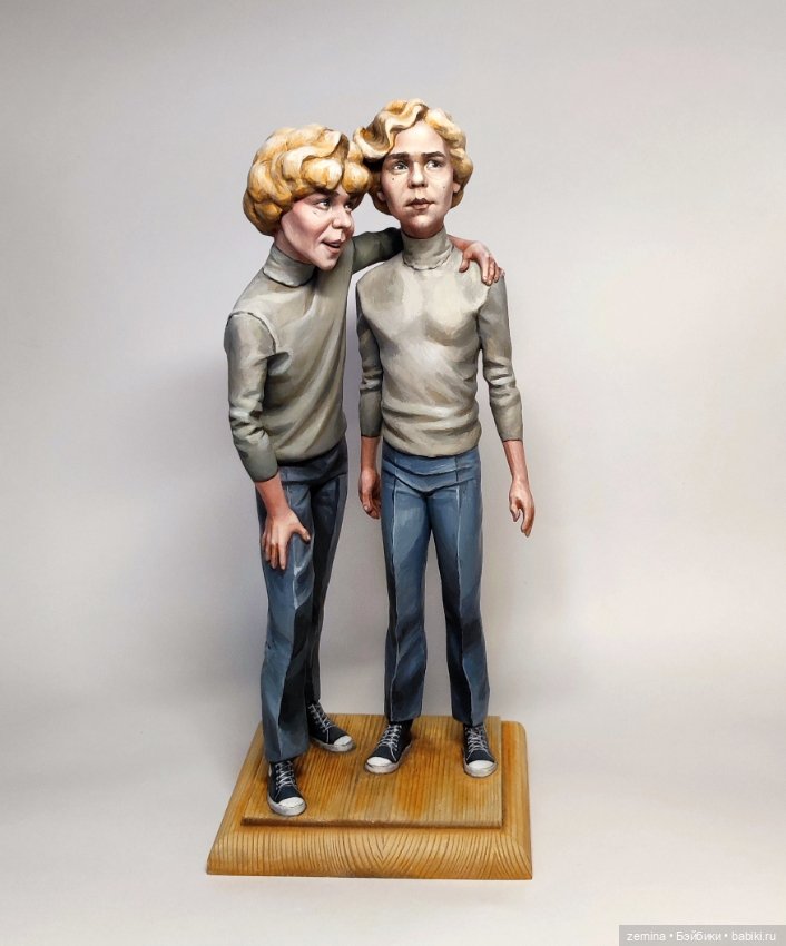 Электроник и Сыроежкин — Авторские портретные куклы по фото: галерея работ
