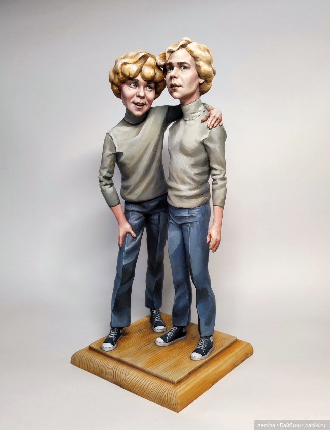Электроник и Сыроежкин — Авторские портретные куклы по фото: галерея работ (фото 2)