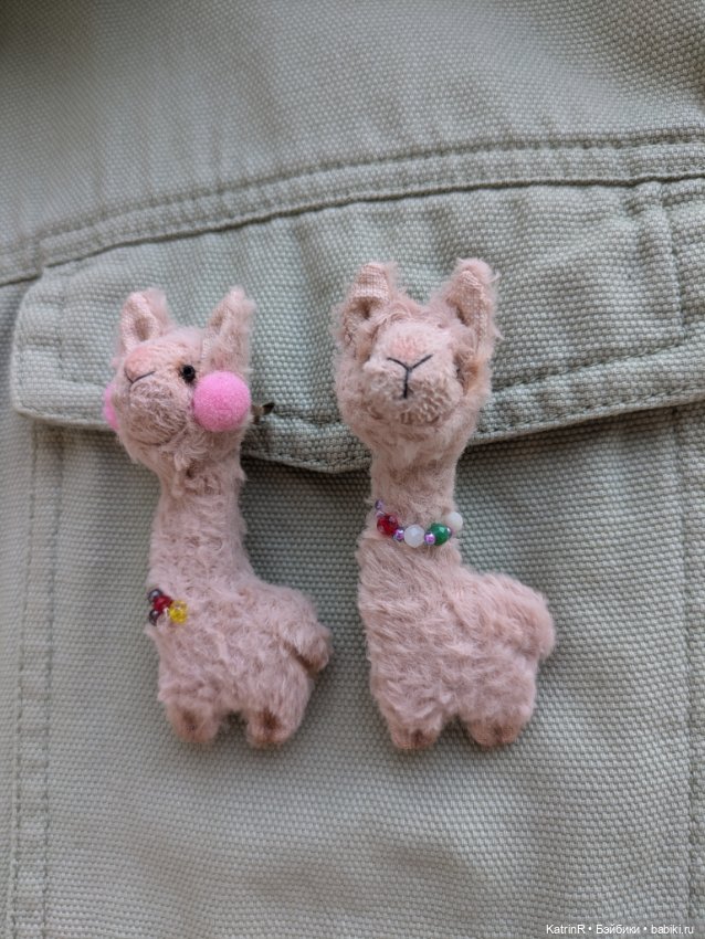 Ламы. Брошки — Авторские мишки Тедди и друзья: фото (фото 2)