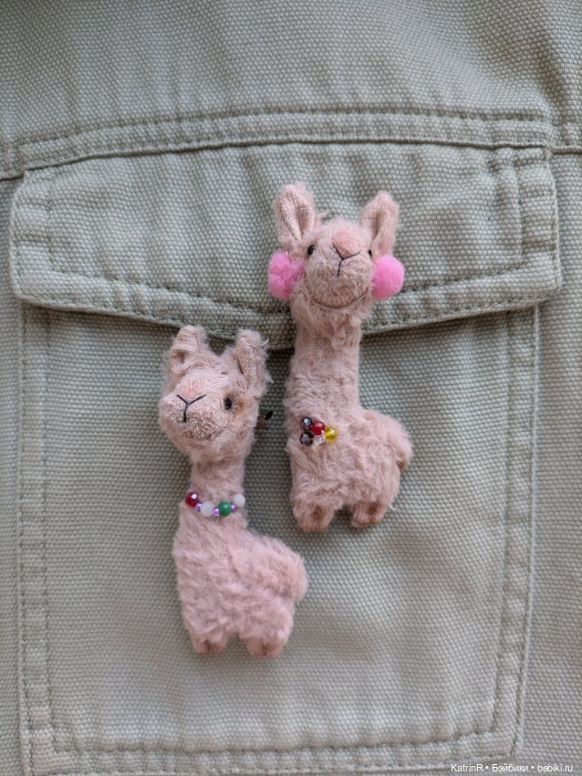 Ламы. Брошки — Авторские мишки Тедди и друзья: фото