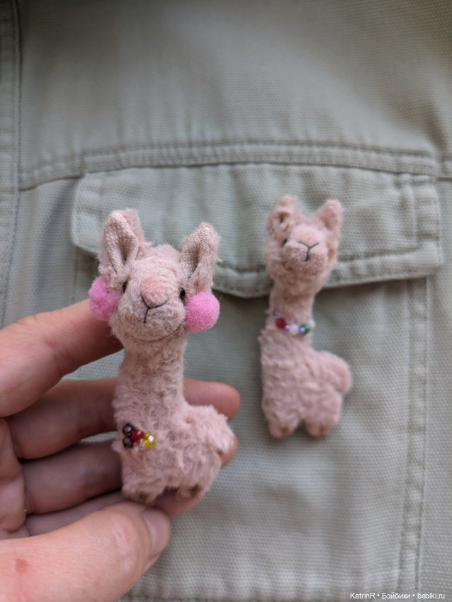 Ламы. Брошки — Авторские мишки Тедди и друзья: фото (фото 4)