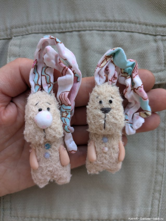 Зайчики брошки — Авторские мишки Тедди и друзья: фото