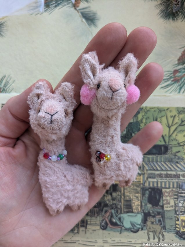 Ламы. Брошки — Авторские мишки Тедди и друзья: фото (фото 3)