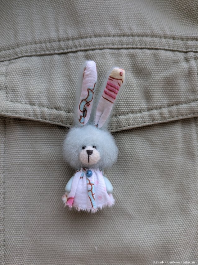 Зайчики брошки — Авторские мишки Тедди и друзья: фото (фото 4)