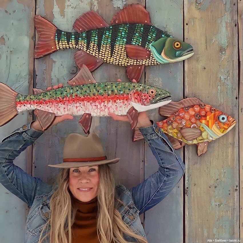 Рыбы от Rachel Laundon — Авторская скульптура и статуэтки: гипс (фото 8)