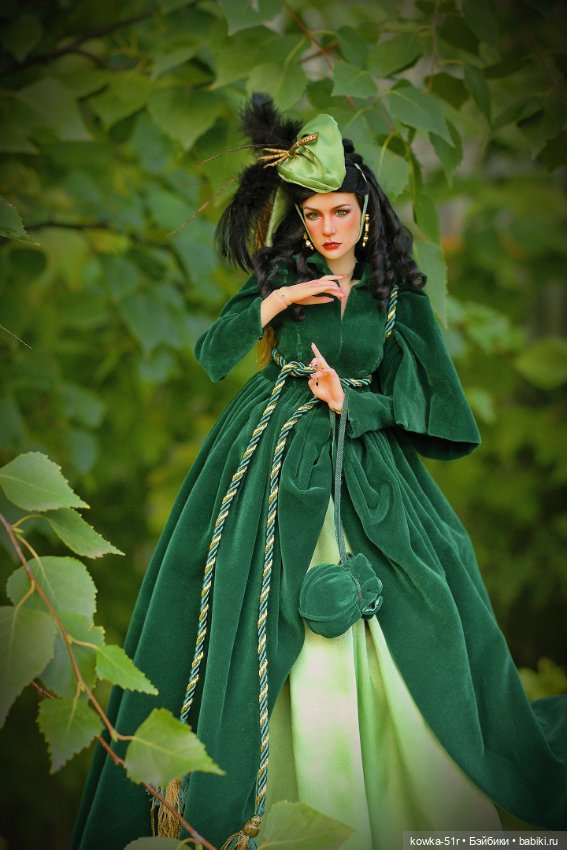 Скарлетт — Авторские шарнирные куклы своими руками: лепка