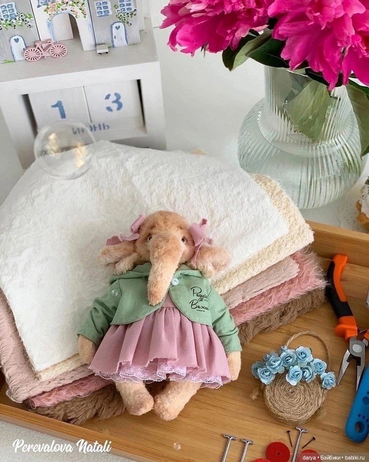 Тедди слон с выкройкой , автор Натали Перевалова