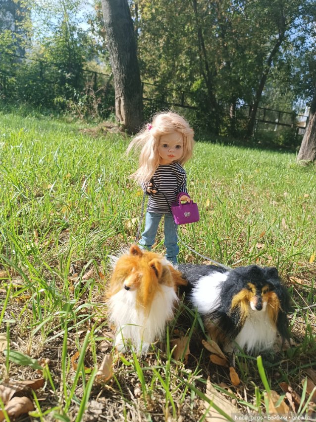 Альма и Фрида на прогулке