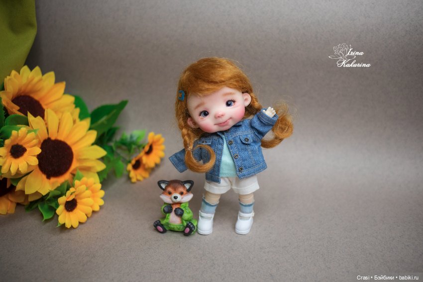 Рыжий лисёночек — Лепка авторских кукол: полимерная глина