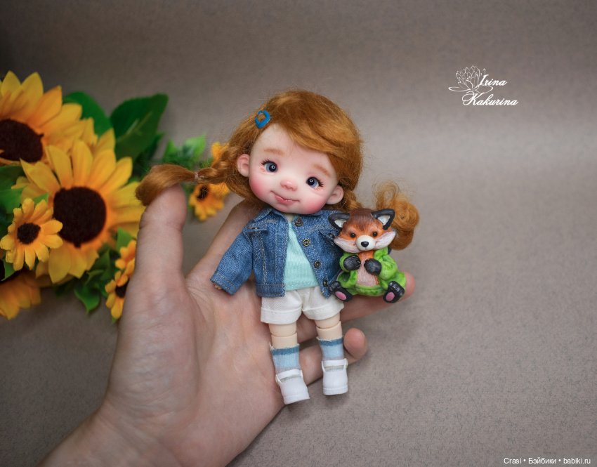Рыжий лисёночек — Лепка авторских кукол: полимерная глина (фото 2)