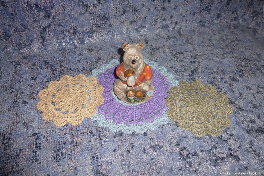 Муромский Мишка и Ажурные Вязаные Салфетки