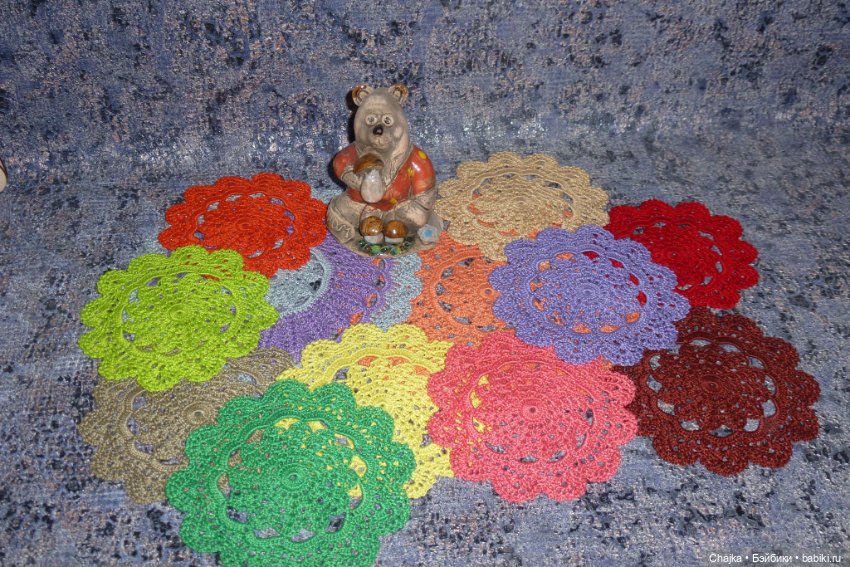 Муромский Мишка и Ажурные Вязаные Салфетки