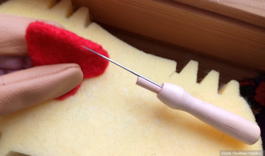 Сердечко из шерсти — Создание миниатюры: МК (фото 3)