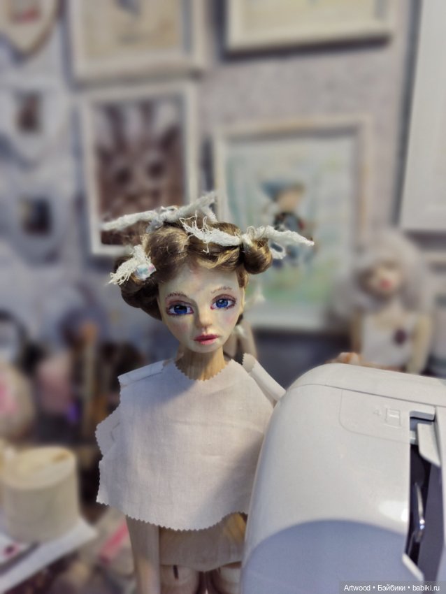 Кукла из дерева — Авторские шарнирные куклы своими руками: лепка (фото 3)