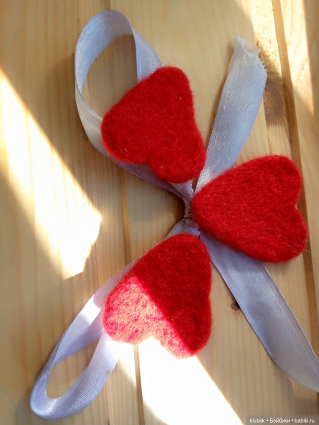 Сердечко из шерсти — Создание миниатюры: МК (фото 4)