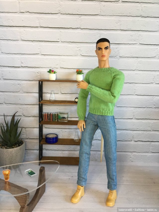 Мужской джемпер ИТ — Одежда и обувь для кукол своими руками: фото (фото 6)
