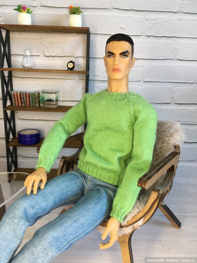 Мужской джемпер ИТ — Одежда и обувь для кукол своими руками: фото (фото 4)