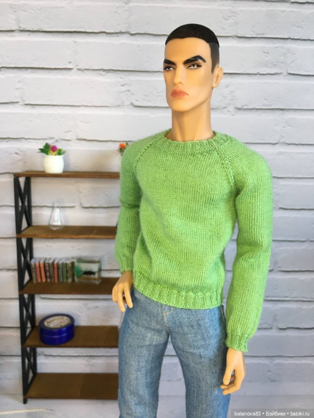 Мужской джемпер ИТ — Одежда и обувь для кукол своими руками: фото