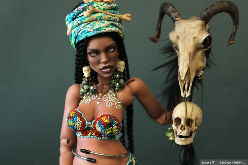 Иман жрица вуду — Авторские шарнирные куклы своими руками: лепка (фото 3)