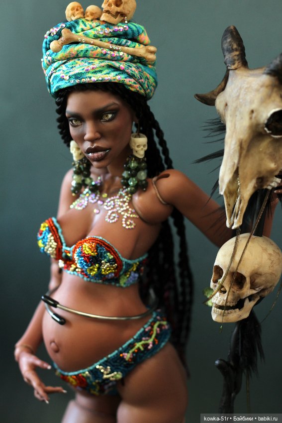 Иман жрица вуду — Авторские шарнирные куклы своими руками: лепка