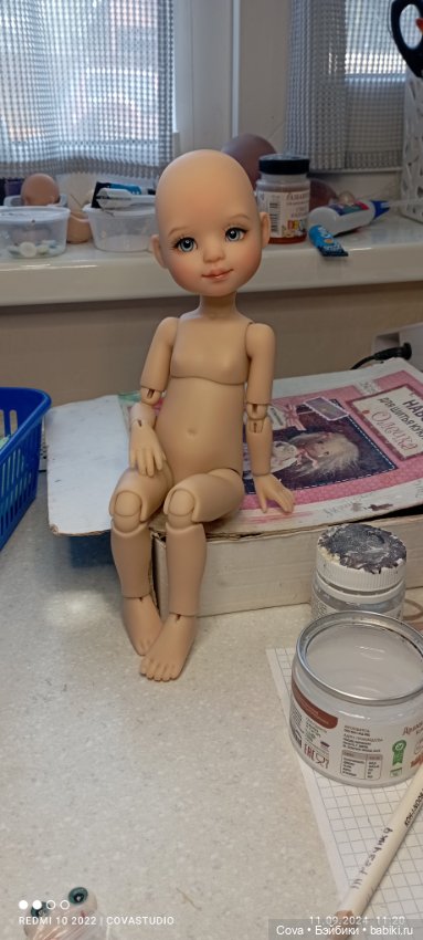 Моя новая куколка Тата — Авторские шарнирные куклы своими руками: лепка (фото 8)