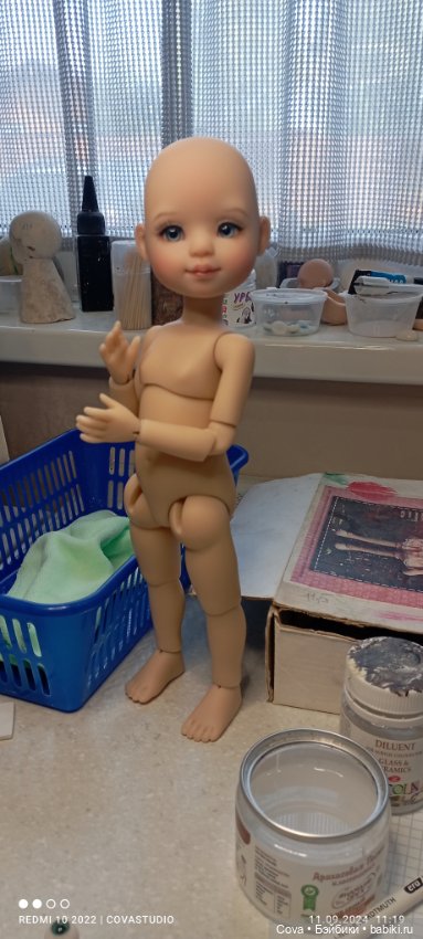 Моя новая куколка Тата — Авторские шарнирные куклы своими руками: лепка (фото 5)