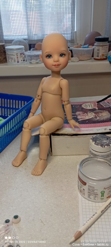 Моя новая куколка Тата — Авторские шарнирные куклы своими руками: лепка (фото 6)
