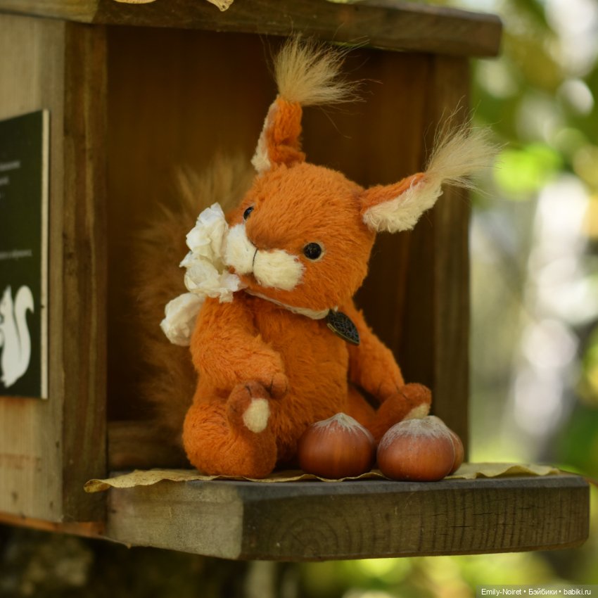 Белка и орехи — Домашние фото авторских игрушек: Тедди (фото 4)