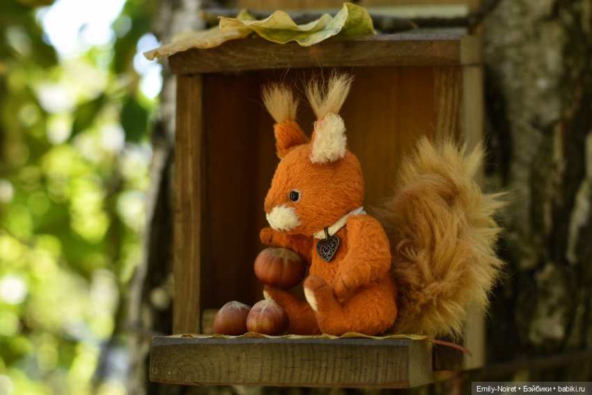 Белка и орехи — Домашние фото авторских игрушек: Тедди (фото 7)