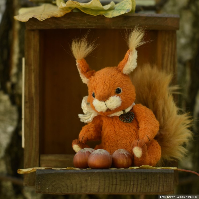 Белка и орехи — Домашние фото авторских игрушек: Тедди (фото 5)